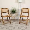 image:imageFlash Furniture 4 Pack Bamboo Folding Chair and 285 Square Plastic Folding Event Table