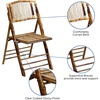 image:imageFlash Furniture 4 Pack Bamboo Folding Chair and 285 Square Plastic Folding Event Table