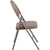 image:imageFlash Furniture 4 Pack HERCULES Series UltraPremium Triple Braced Burgundy Fabric Metal Folding Chair with EasyCarry HandleBeige FabricBeige Frame