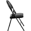 image:imageFlash Furniture 4 Pack HERCULES Series UltraPremium Triple Braced Burgundy Fabric Metal Folding Chair with EasyCarry HandleBlack VinylBlack Frame