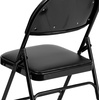 image:imageFlash Furniture 4 Pack HERCULES Series UltraPremium Triple Braced Burgundy Fabric Metal Folding Chair with EasyCarry HandleBlack VinylBlack Frame