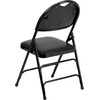 image:imageFlash Furniture 4 Pack HERCULES Series UltraPremium Triple Braced Burgundy Fabric Metal Folding Chair with EasyCarry HandleBlack VinylBlack Frame
