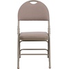 image:imageFlash Furniture 4 Pack HERCULES Series UltraPremium Triple Braced Burgundy Fabric Metal Folding Chair with EasyCarry HandleBurgundy FabricGray Frame
