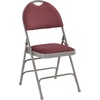 image:imageFlash Furniture 4 Pack HERCULES Series UltraPremium Triple Braced Burgundy Fabric Metal Folding Chair with EasyCarry HandleBurgundy FabricGray Frame