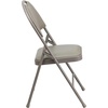 image:imageFlash Furniture 4 Pack HERCULES Series UltraPremium Triple Braced Burgundy Fabric Metal Folding Chair with EasyCarry HandleGray VinylGray Frame