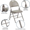 image:imageFlash Furniture 4 Pack HERCULES Series UltraPremium Triple Braced Burgundy Fabric Metal Folding Chair with EasyCarry HandleGray VinylGray Frame
