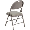 image:imageFlash Furniture 4 Pack HERCULES Series UltraPremium Triple Braced Burgundy Fabric Metal Folding Chair with EasyCarry HandleGray VinylGray Frame