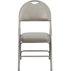image:imageFlash Furniture 4 Pack HERCULES Series UltraPremium Triple Braced Burgundy Fabric Metal Folding Chair with EasyCarry HandleGray VinylGray Frame
