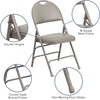 image:imageFlash Furniture 4 Pack HERCULES Series UltraPremium Triple Braced Burgundy Fabric Metal Folding Chair with EasyCarry HandleGray VinylGray Frame