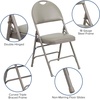 image:imageFlash Furniture 4 Pack HERCULES Series UltraPremium Triple Braced Burgundy Fabric Metal Folding Chair with EasyCarry HandleGray VinylGray Frame