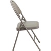 image:imageFlash Furniture 4 Pack HERCULES Series UltraPremium Triple Braced Burgundy Fabric Metal Folding Chair with EasyCarry HandleGray VinylGray Frame