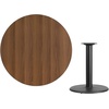 image:imageFlash Furniture 42 Round Black Laminate Table Top with 24 Round Table Height BaseMahogany