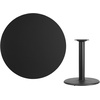 image:imageFlash Furniture 42 Round Black Laminate Table Top with 24 Round Table Height BaseMahogany