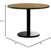 image:imageFlash Furniture 42 Round Black Laminate Table Top with 24 Round Table Height BaseNatural