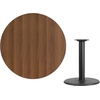 image:imageFlash Furniture 42 Round Black Laminate Table Top with 24 Round Table Height BaseWalnut