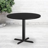image:imageFlash Furniture 42 Round Natural Laminate Table Top with 33 x 33 Table Height BaseBlack