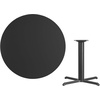 image:imageFlash Furniture 42 Round Natural Laminate Table Top with 33 x 33 Table Height BaseBlack
