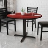 image:imageFlash Furniture 42 Round Natural Laminate Table Top with 33 x 33 Table Height BaseMahogany