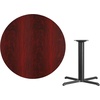 image:imageFlash Furniture 42 Round Natural Laminate Table Top with 33 x 33 Table Height BaseMahogany