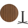 image:imageFlash Furniture 42 Round Natural Laminate Table Top with 33 x 33 Table Height BaseWalnut