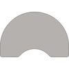 image:imageFlash Furniture 48W x 96L Kidney Grey HP Laminate Activity Table  Height Adjustable Short LegsGrey