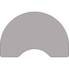 image:imageFlash Furniture 48W x 96L Kidney Grey Thermal Laminate Activity Table  Height Adjustable Short LegsGrey