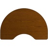 image:imageFlash Furniture 48W x 96L Kidney Oak HP Laminate Activity Table  Standard Height Adjustable LegsOak