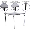 image:imageFlash Furniture 4Pack Extra Wide 650LB Capacity Folding Chairs and Gray BiFold Plastic Folding Table