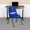 image:imageFlash Furniture 5 Pack HERCULES Series 440 lb Capacity Kids Navy Ergonomic Shell Stack Chair with Black Frame and 12 Seat Height1