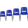image:imageFlash Furniture 5 Pack HERCULES Series 440 lb Capacity Kids Navy Ergonomic Shell Stack Chair with Black Frame and 12 Seat Height1