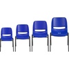 image:imageFlash Furniture 5 Pack HERCULES Series 440 lb Capacity Kids Navy Ergonomic Shell Stack Chair with Black Frame and 12 Seat Height5