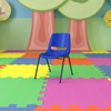 image:imageFlash Furniture 5 Pack HERCULES Series 440 lb Capacity Kids Navy Ergonomic Shell Stack Chair with Black Frame and 12 Seat Height5