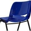 image:imageFlash Furniture 5 Pack HERCULES Series 440 lb Capacity Kids Navy Ergonomic Shell Stack Chair with Black Frame and 12 Seat Height5