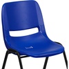 image:imageFlash Furniture 5 Pack HERCULES Series 440 lb Capacity Kids Navy Ergonomic Shell Stack Chair with Black Frame and 12 Seat Height5
