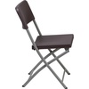 image:imageFlash Furniture 562Foot Brown Rattan IndoorOutdoor Plastic Folding Table Set with 6 Chairs