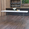 image:imageFlash Furniture 6Foot Plastic Folding Table and 4 Pack Plastic Folding Chairs 650LB Capacity