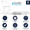 image:imageFlash Furniture 6Foot Plastic Folding Table and 4 Pack Plastic Folding Chairs 650LB Capacity