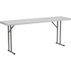image:imageFlash Furniture 8 Plastic Folding Training and Event Table Rectangular Folding Training Table with 330lb Static Weight Capacity WhiteGranite White