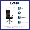 image:imageFlash Furniture Abney High Back Black Leather and Mesh Swivel Task Office Chair with Arms
