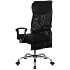 image:imageFlash Furniture Abney High Back Black Leather and Mesh Swivel Task Office Chair with Arms