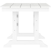 image:imageFlash Furniture Abraham Outdoor Dining Table for 6 Commercial Grade AllWeather Recycled HDPE Adirondack Style Table UV Fade Resistant 72 Rectangle GrayWhite