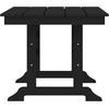 image:imageFlash Furniture Abraham Outdoor Dining Table for 6 Commercial Grade AllWeather Recycled HDPE Adirondack Style Table UV Fade Resistant 72 Rectangle GrayBlack