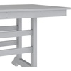 image:imageFlash Furniture Abraham Outdoor Dining Table for 6 Commercial Grade AllWeather Recycled HDPE Adirondack Style Table UV Fade Resistant 72 Rectangle GrayGrey