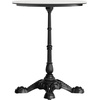image:imageFlash Furniture Acadia 24 Round Indoor Outdoor White Faux Marble Tabletop with Black Bistro Base Scratch Heat amp UV Resistant Seamless TopGuard Top and EdgeWhite Faux MarbleBlack Base