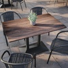 image:imageFlash Furniture Acadia 24 x 30 Dark Brown Tabletop TopGuard HPL Seamless Edge Scratch amp Stain Resistant AllWeather Durability Commercial GradeDark Brown
