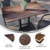image:imageFlash Furniture Acadia 24 x 30 Dark Brown Tabletop TopGuard HPL Seamless Edge Scratch amp Stain Resistant AllWeather Durability Commercial GradeDark Brown