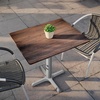 image:imageFlash Furniture Acadia 24 x 30 Dark Brown Tabletop TopGuard HPL Seamless Edge Scratch amp Stain Resistant AllWeather Durability Commercial GradeDark Brown