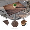image:imageFlash Furniture Acadia 24 x 30 Dark Brown Tabletop TopGuard HPL Seamless Edge Scratch amp Stain Resistant AllWeather Durability Commercial GradeDark Brown