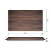 image:imageFlash Furniture Acadia 24 x 30 Dark Brown Tabletop TopGuard HPL Seamless Edge Scratch amp Stain Resistant AllWeather Durability Commercial GradeDark Brown