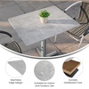 image:imageFlash Furniture Acadia 24 x 30 Dark Brown Tabletop TopGuard HPL Seamless Edge Scratch amp Stain Resistant AllWeather Durability Commercial GradeGray Faux Concrete